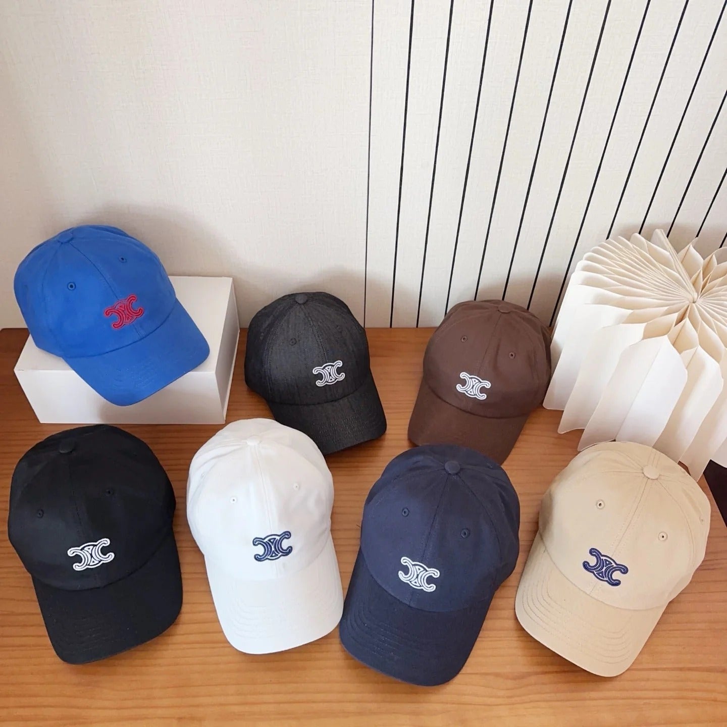 Celine Triomphe Baseball Cap Cotton 236302