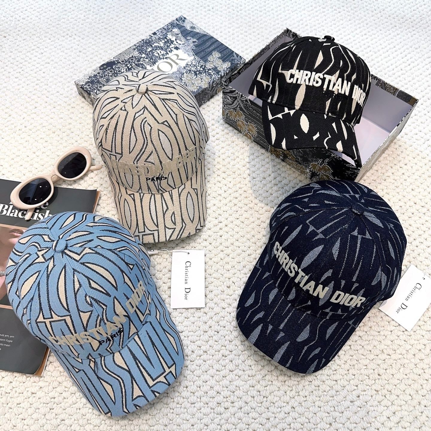 CD Monogram Baseball Cap Signature Paris Logo Hat New With Tag 268975