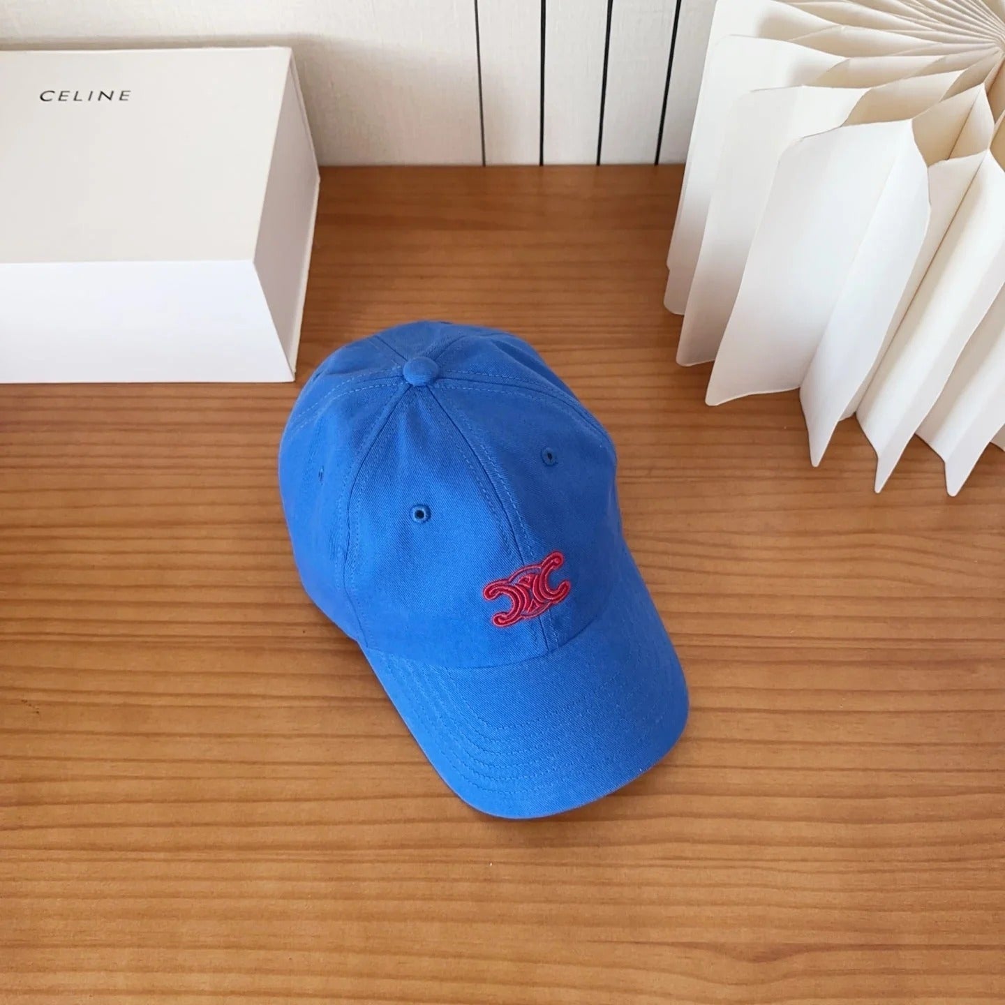 Celine Triomphe Baseball Cap Cotton 236302