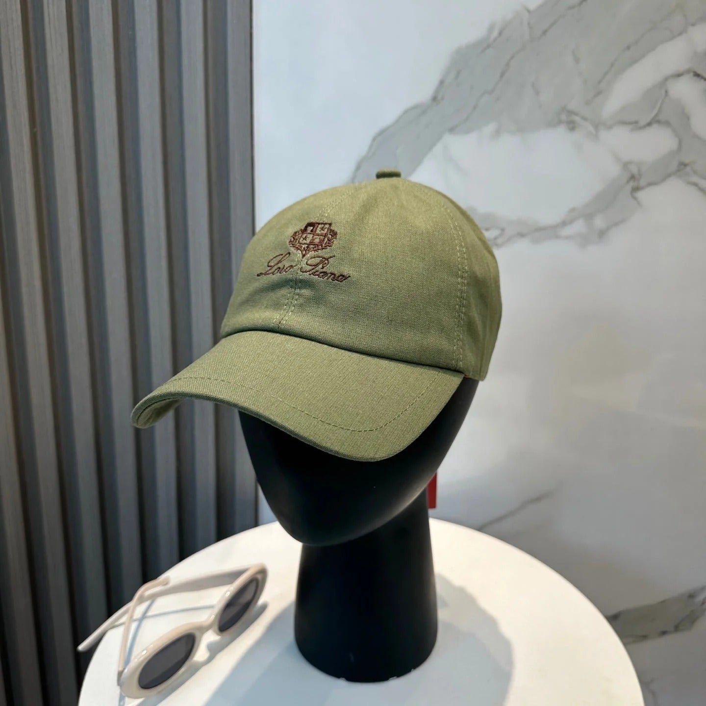 LP Baseball Cap Cotton With Brown Logo 268957
