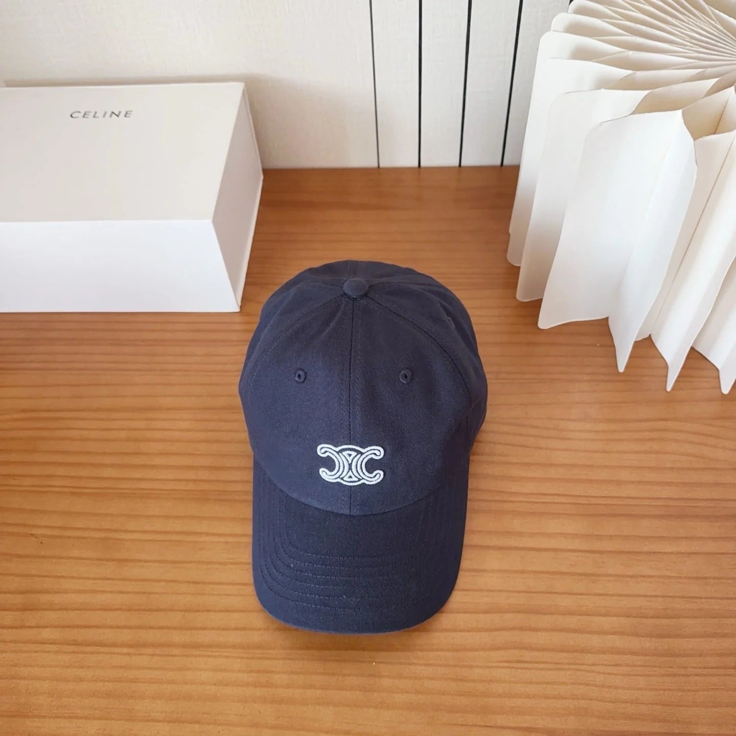 Celine Triomphe Baseball Cap Cotton 236302