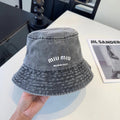 Miu Bucket Hat Denim Cotton 262181