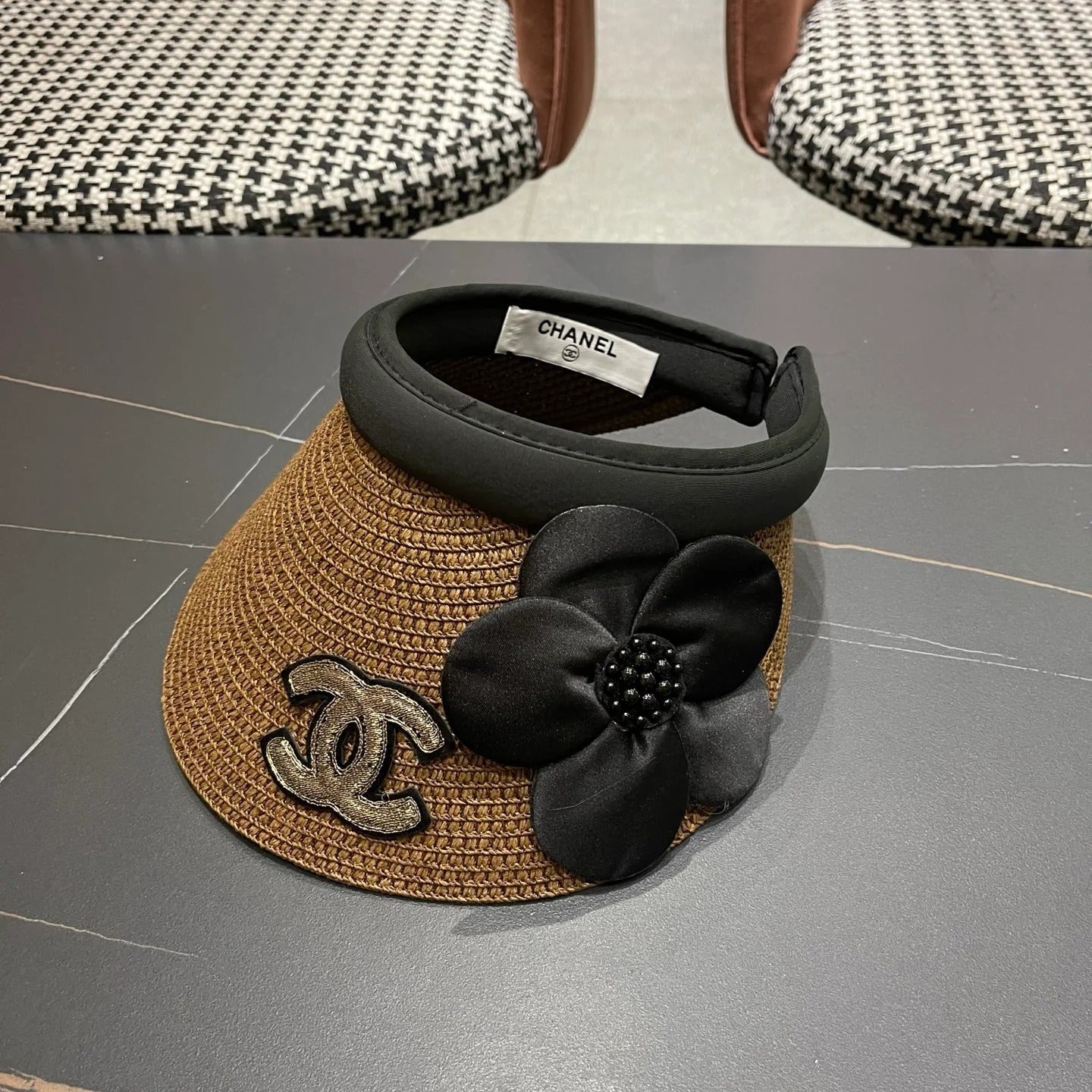 Chanel Straw Sun Hat 196007