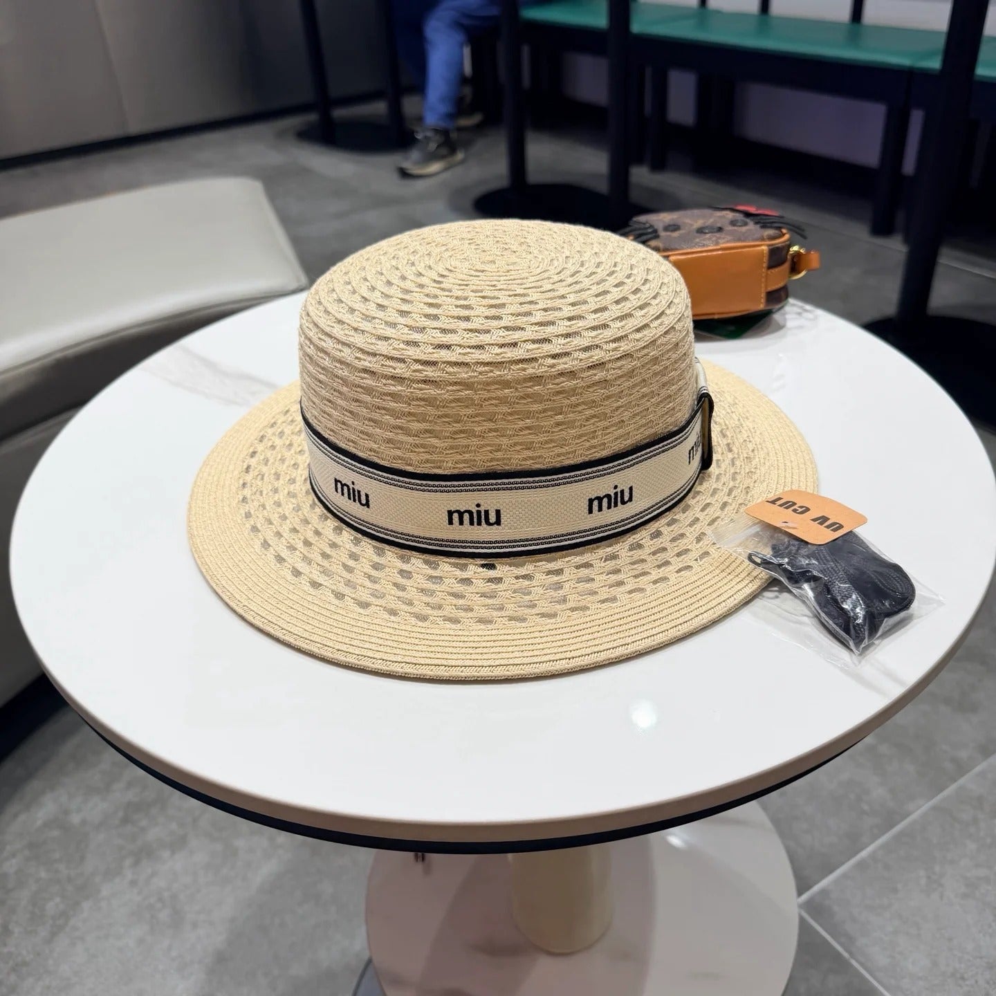 Miumiu Elegant Straw Hat 219118