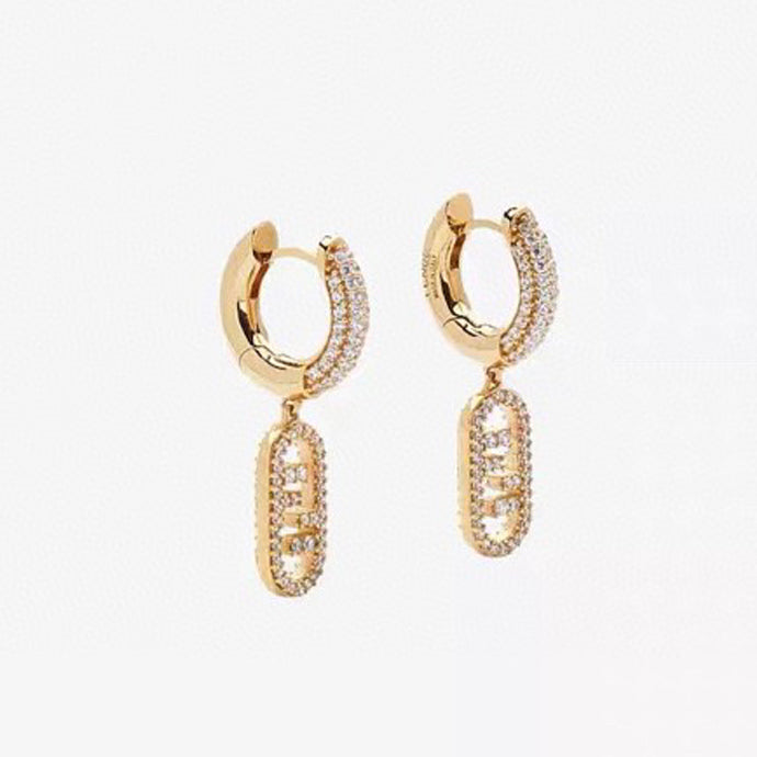 18K Fendi OLock Earrings