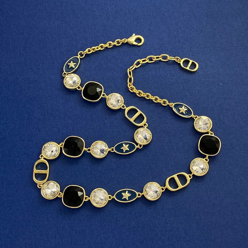 18K Dior Color Crystal Necklace