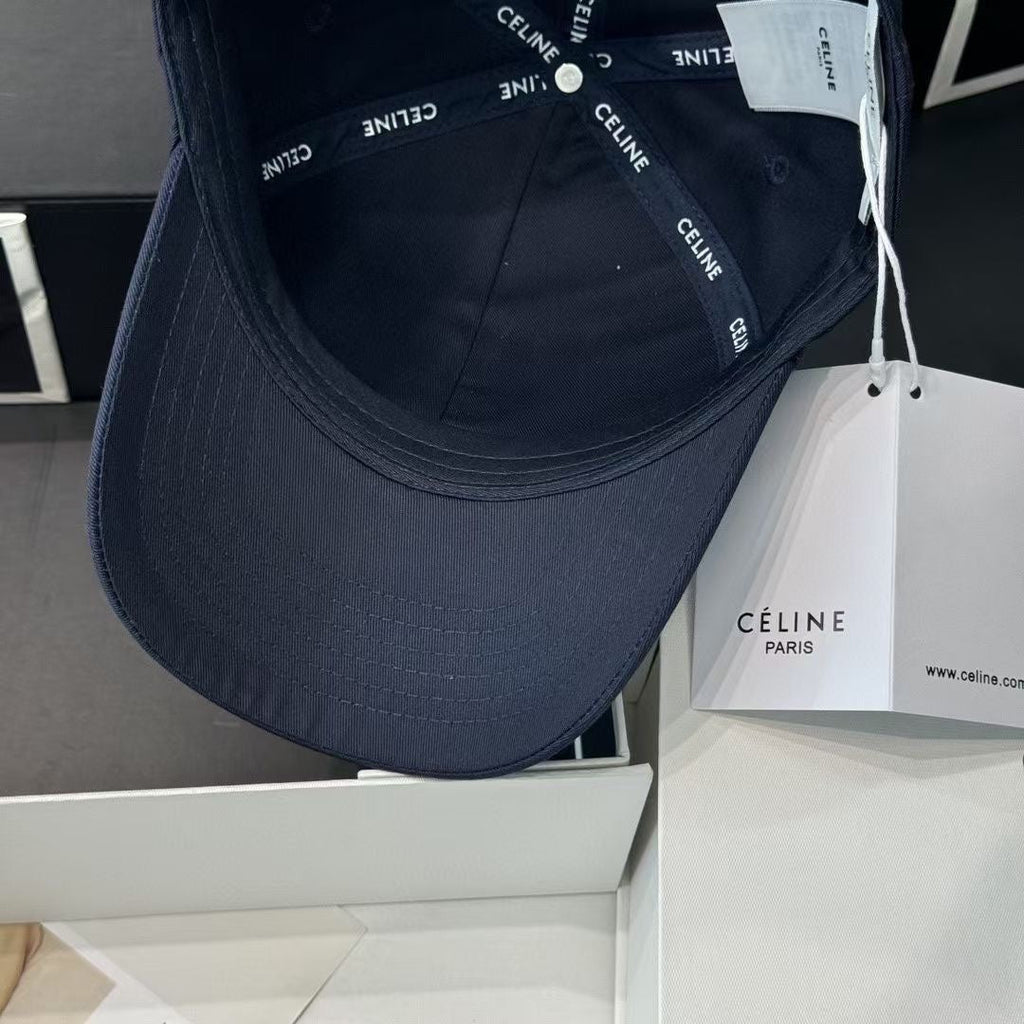 Celin Cap Blue Charcoal Cotton Fabric 210406