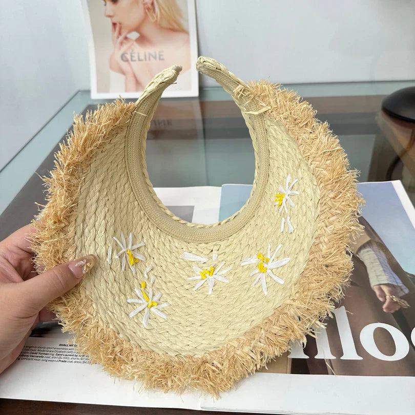 Miu Visor Hat Woven 343487