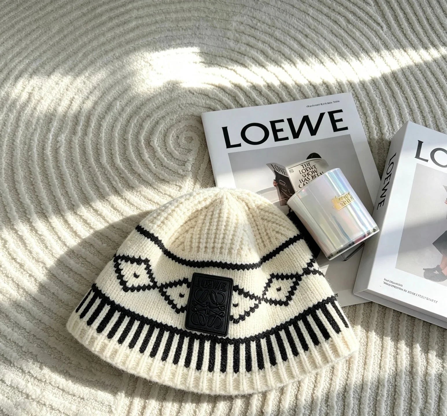 Loew Jacquard Knit Bucket Hat 212901