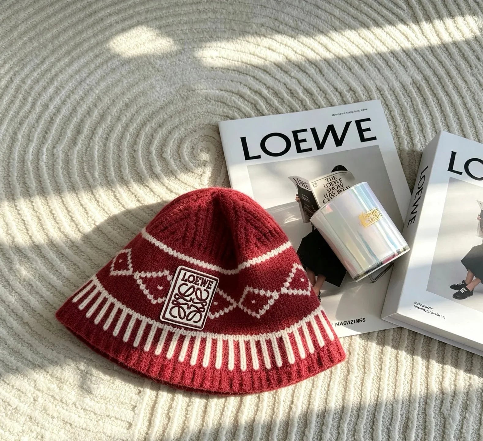 Loew Jacquard Knit Bucket Hat 212901