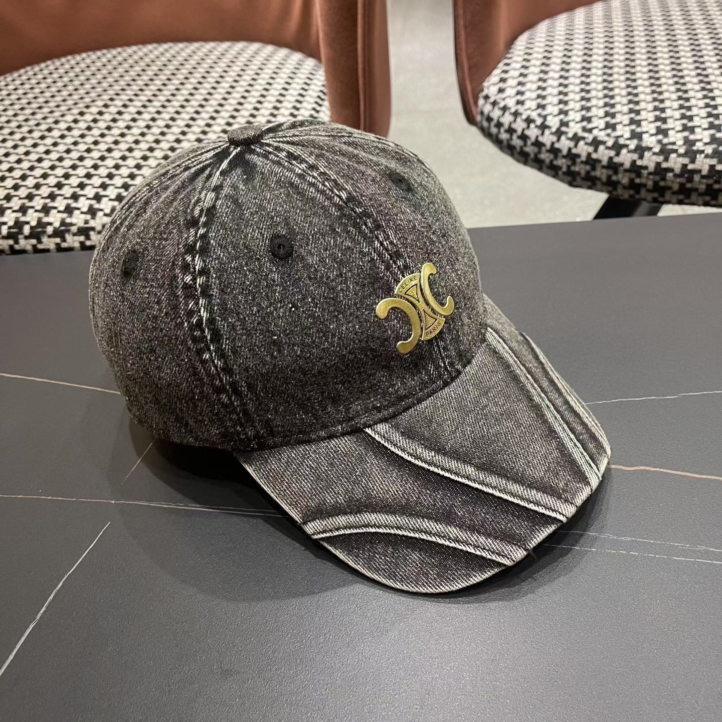 Celine Baseball Denim Hat 196142