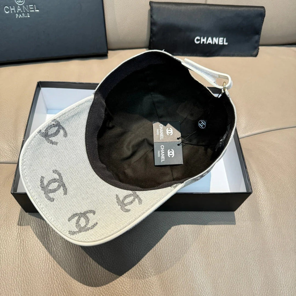 Chanel CC Logo Denim Baseball Cap Cotton 280832