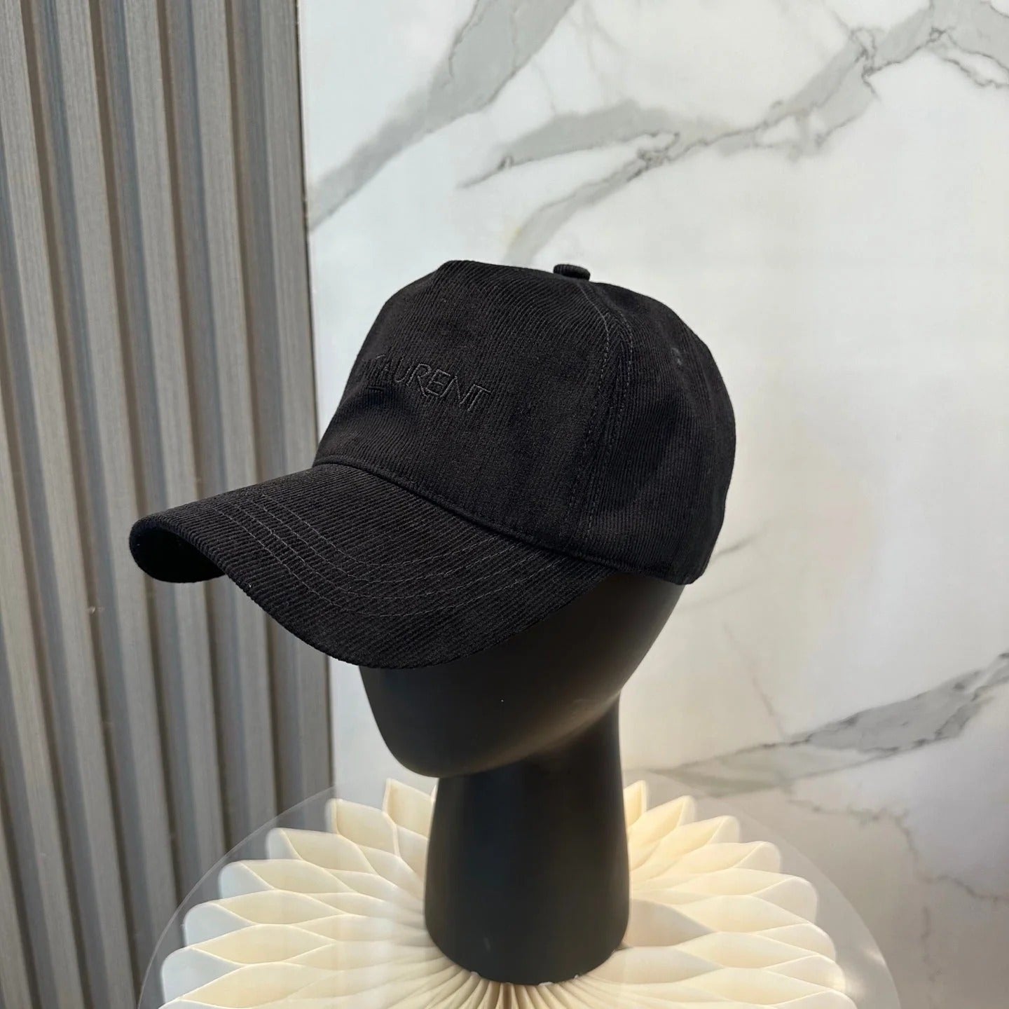 YSL Baseball Cap with Embroidered Letters 295318