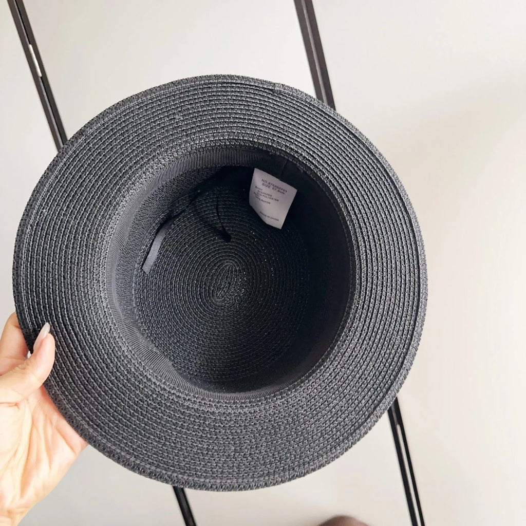 Miu Flat-Top Straw Hat 323449