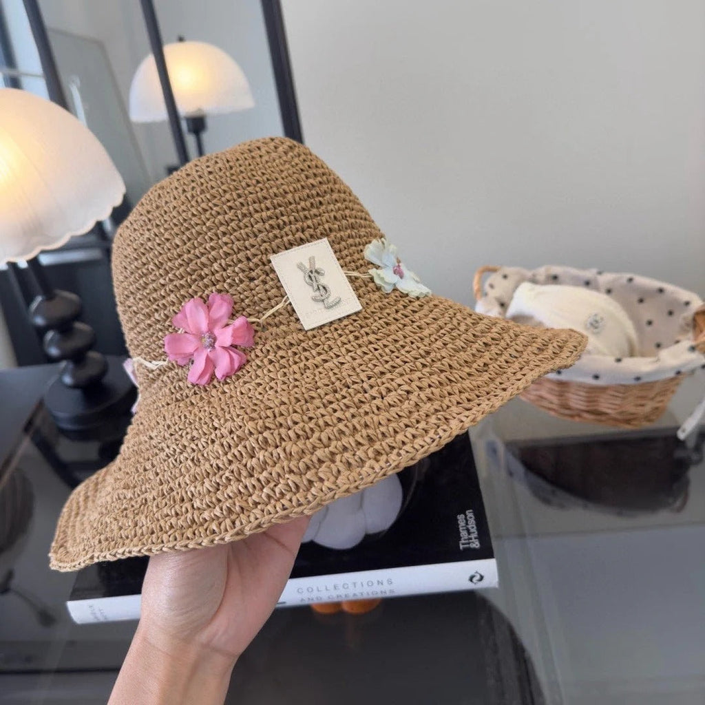 YSL Flower Straw Hat 295181