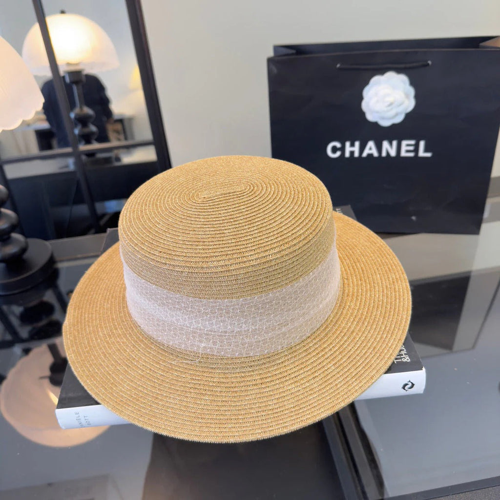 CC Lace Flower Straw Hat 323563