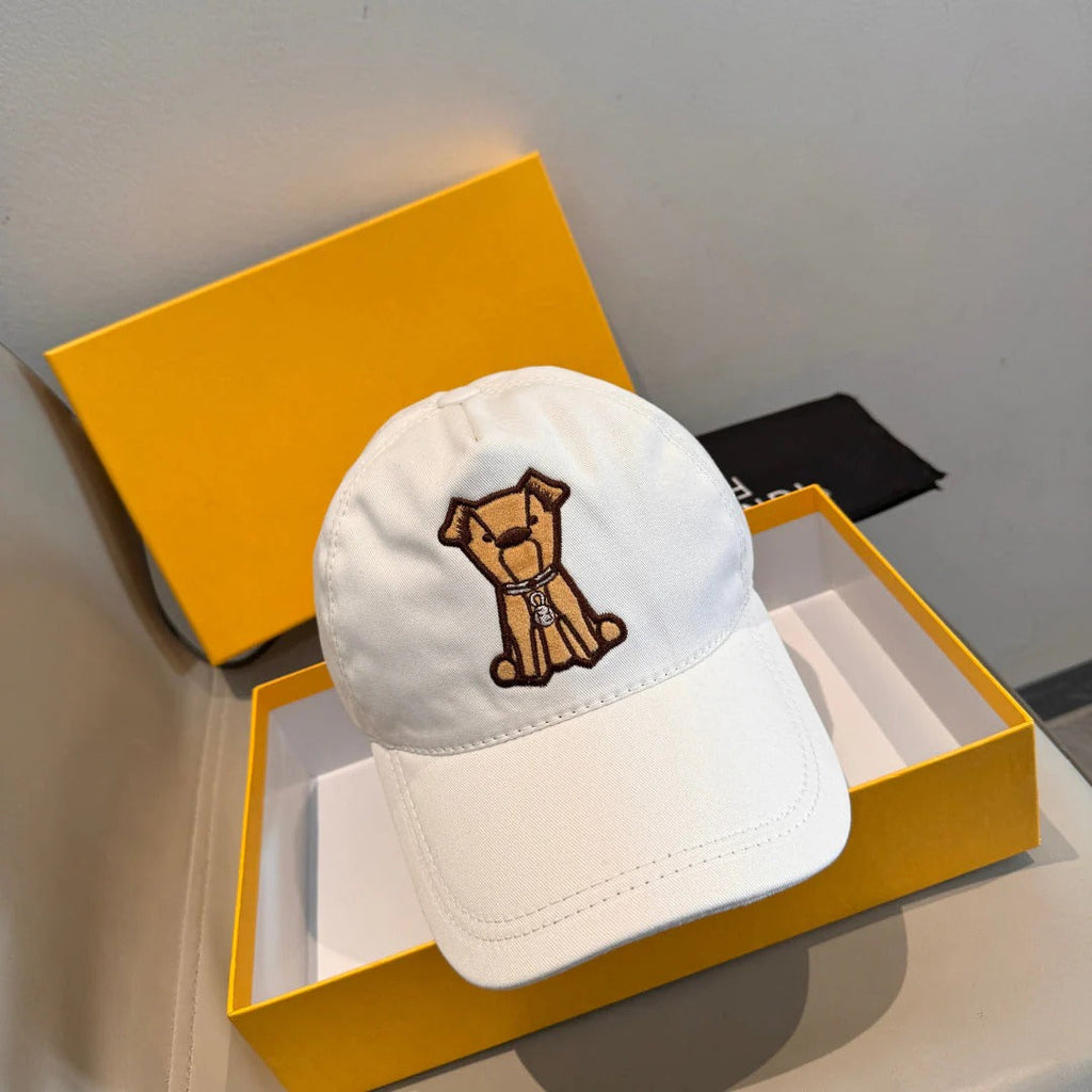 FF Baseball Cap with Dog Embroidery 295235
