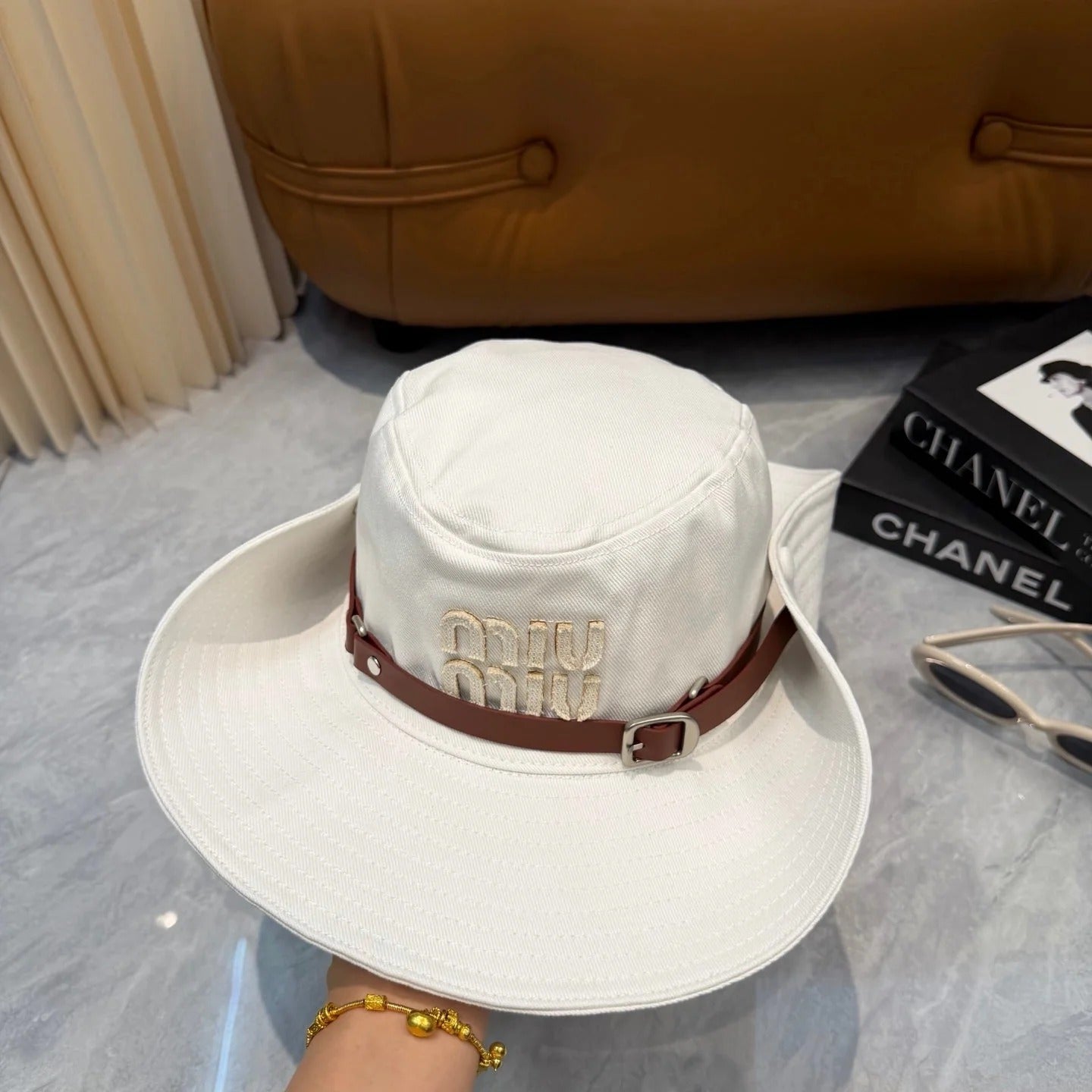 Miu Foldable Fisherman Hat Cotton 323655