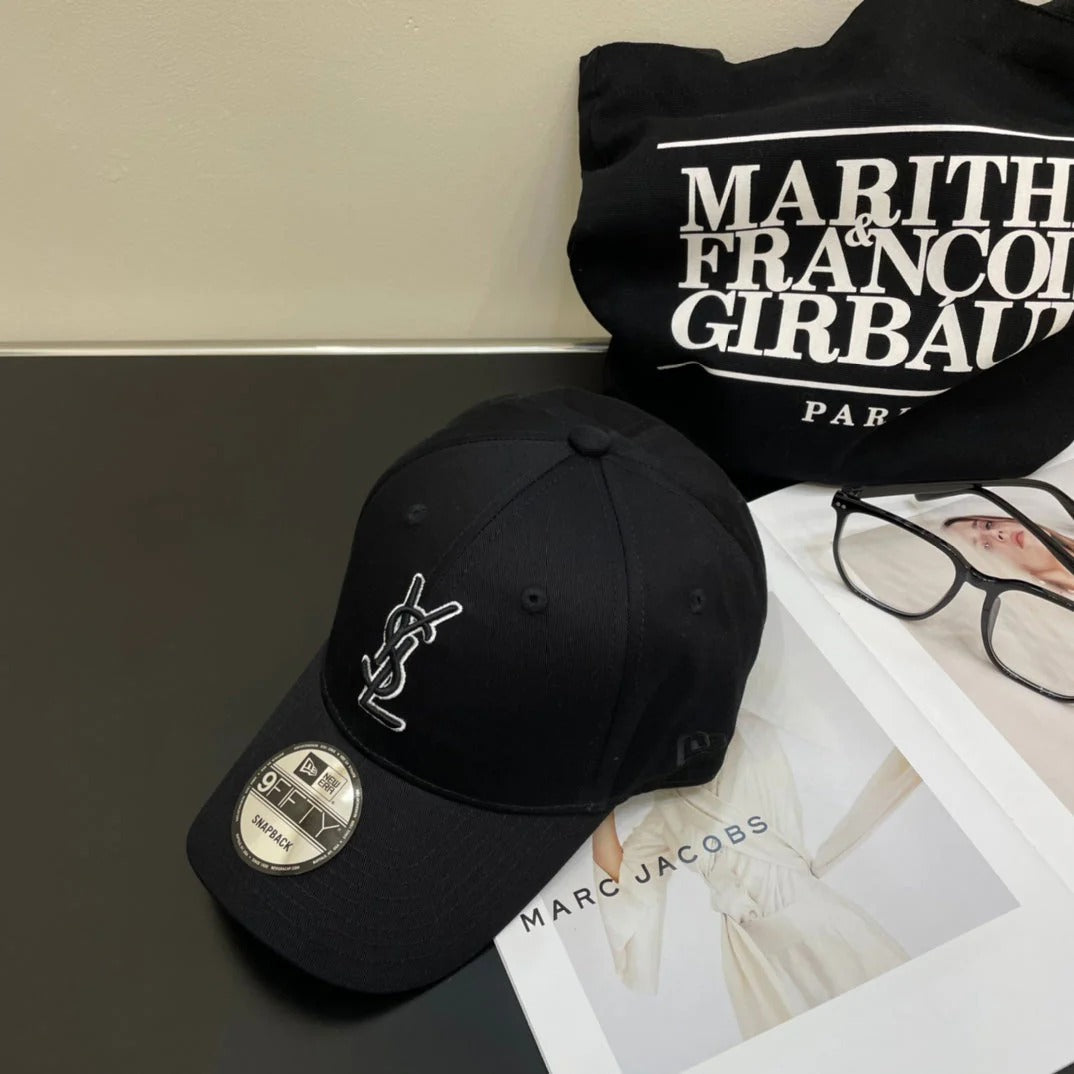 YSL Letter Embroidered Baseball Cap 295200