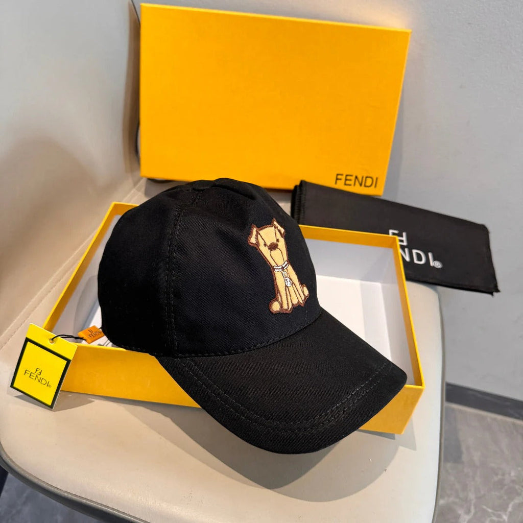 FF Baseball Cap with Dog Embroidery 295235