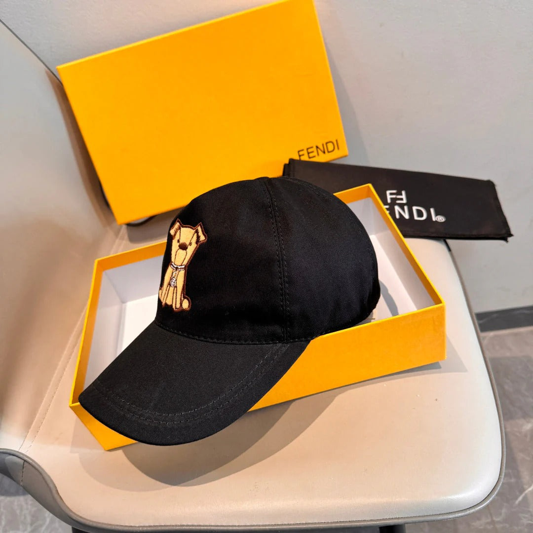 FF Baseball Cap with Dog Embroidery 295235