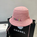 WOVEN BUCKET HAT PINK 674000