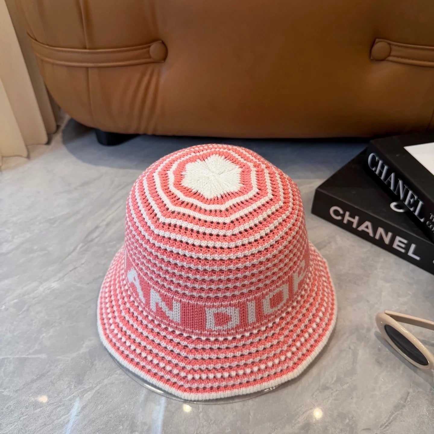 CD Striped Bucket Hat Wool 280840