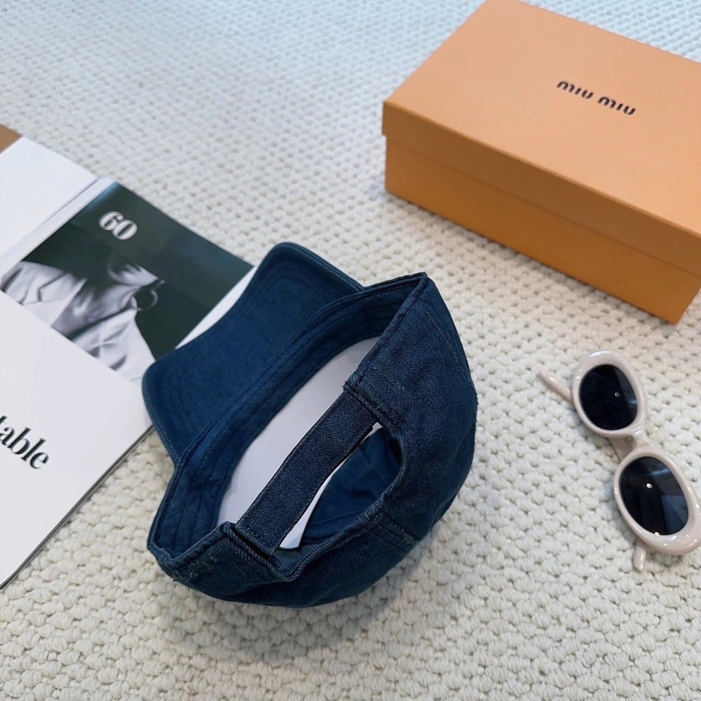 Miu Denim Baseball Cap 297667