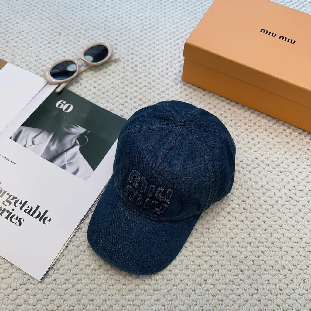 Miu Denim Baseball Cap 297667